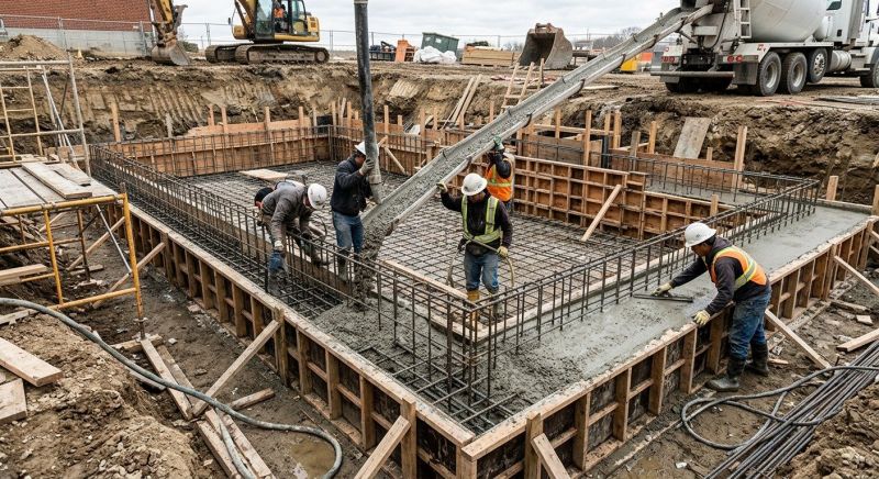 Basement Concrete Installation in Grand Blanc, MI